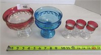King's Crown Compote Dishes & Glasses