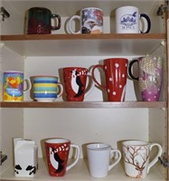 Lot of (12) coffee mugs