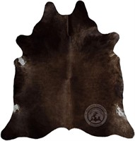 Dark Chocolate Cowhide Rug 6x7-8ft