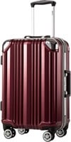 Coolife Aluminium Suitcase M(24in) Wine
