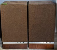 Pair Vtg Concept CE-2 Speakers. 25-1/4"H x 14"L x