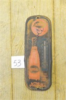 Vintage Metal Advertising Thermometer -Nesbitt's