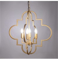 $160 Wellmet Orb Chandelier Lighting Gold 4