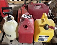 2 Gas Cans & Yard Sprayer