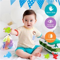 Suction Cup Toy, Bath Toy for Baby Aged 3, 10PCS