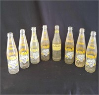 8 Vtg Nu Grape Glass 10 oz Bottle