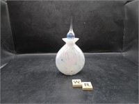 LOVELY BLOWN PERFUME BOTTLE WITH STOPPER