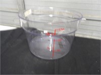 BID X 2: NEW Winco 12 quart round storage contain