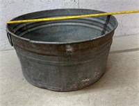 Galvanized Washtub With Drop Handles