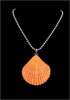 Sterling Silver Seashell Necklace