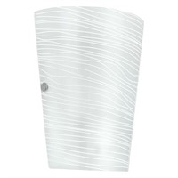 Caprice White Satin Glass Wall Light - A19/60WATT