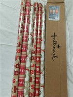 6 rolls Hallmark 2-sided Christmas paper
