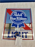 Pabst Blue Ribbon Beer Sign