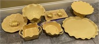 Yellow Serving Ware Lot