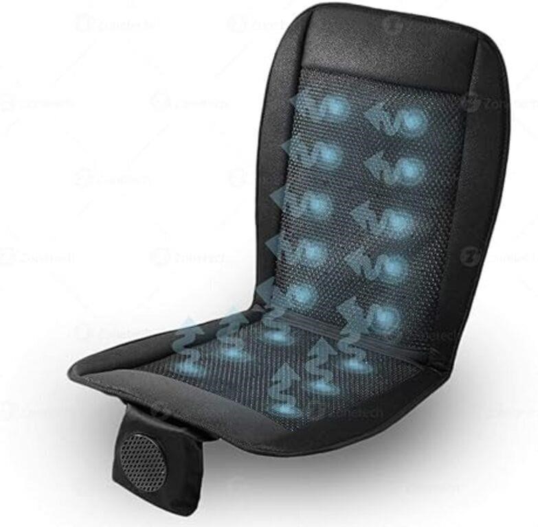 Zone Tech Cooling Car Seat Cushion - Black 12V Aut
