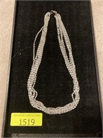 silver like necklace