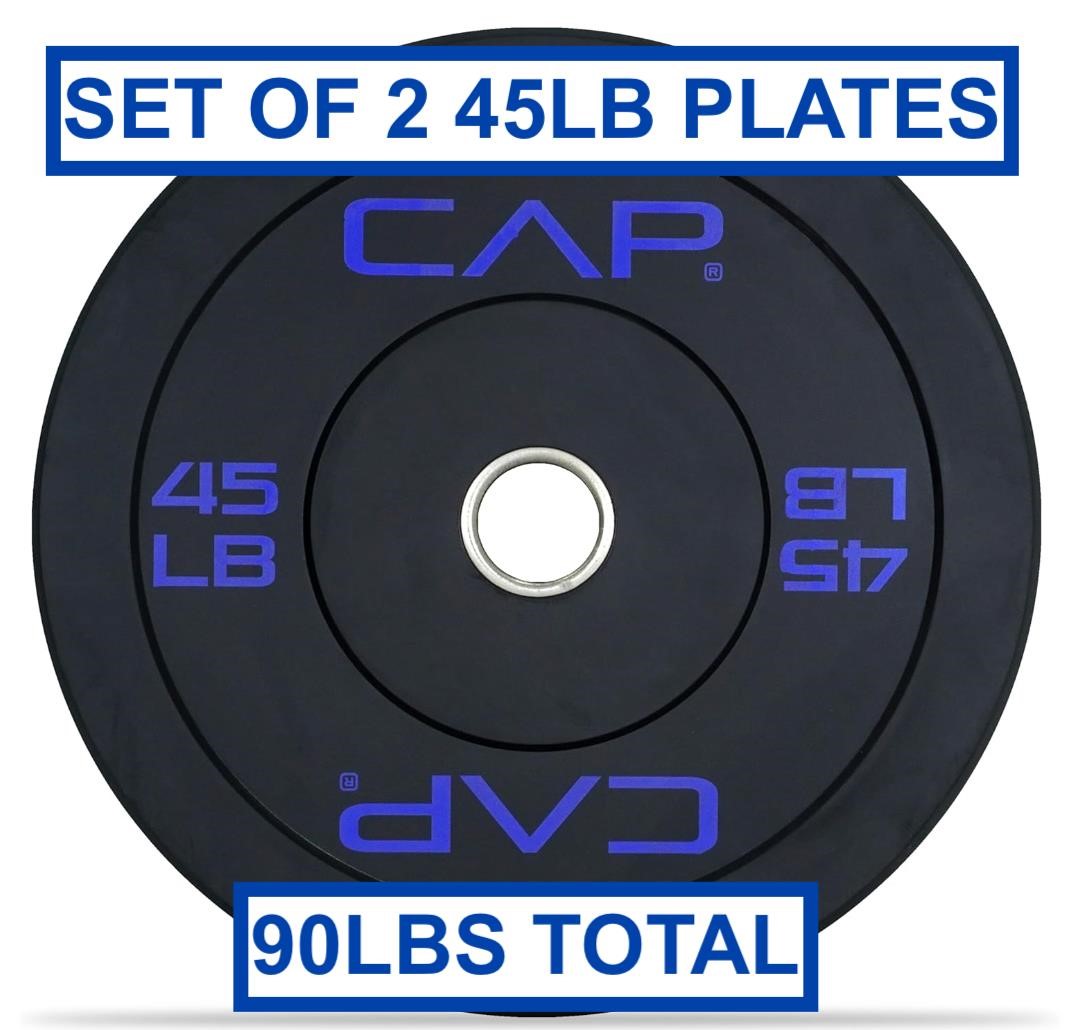 45lb PAIR CAP Barbell Rubber Olympic Plates