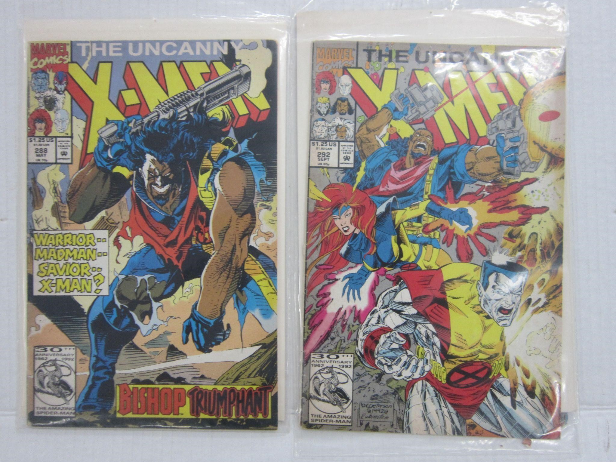 12 UNCANNY X-MEN COMICBOOKS, 1990-1992