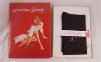 2 pair vintage ladies sheer stockings w/ box -