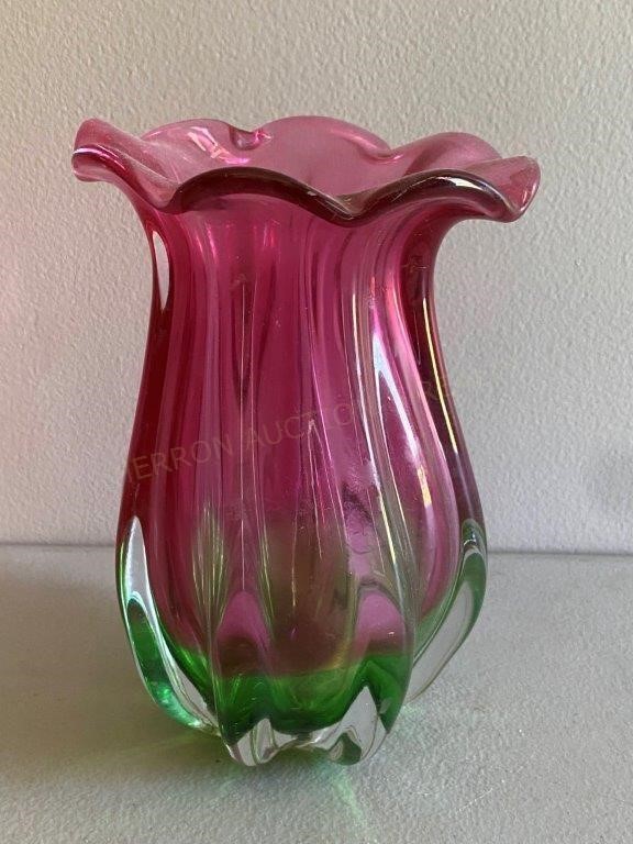 Flower Art Glass Vase