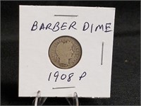 1908 Barber Dime