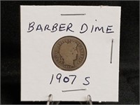 1907S Barber Dime