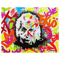 Nastya Rovenskaya- Mixed Media "Einstein is Right