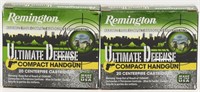 40 Rounds Remington Ultimate Defense .380 Auto
