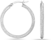Textured Round Click-top Small Hoop Earrings