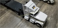 CAT tractor trailer 1/64 scale model,