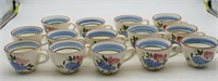 Stangl Pottery Fruit and Flowers Teacups