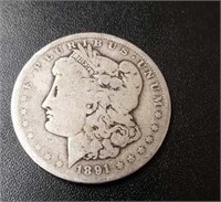 1891-P Morgan Dollar