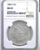 1883-O Morgan NGC MS63