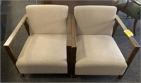 Upholstered Wooden Waiting Room Chairs,