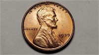 1939 Lincoln Cent Wheat Penny Gem BU Red