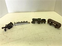 Cast Iron Toys, Locomotive, Passenger Car, Steam S