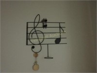 Wrought iron music note hanger