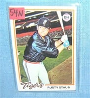 Rusty Staub vintage all star baseball card