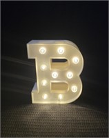 "B" Lighted Marquee Letter Sign