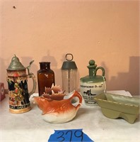 West German Stein, Irish Whiskey Jug, +