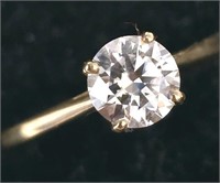 $1200 10K (1.4g) 0.75ct Moissanite Ring
