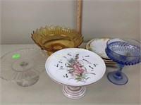 Plates, cake stands, EAPG