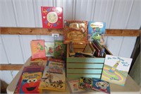 Childrens Wood Crate Of Books