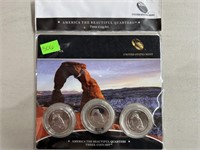 3PC UNC AMERICA THE BEAUTIFUL QUARTERS 2014