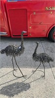 PAIR OF GARDEN ART EMU STATUES