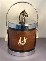 Vtg Equestrian Ice Bucket 1970’s