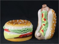 Hamburger & Hotdog Salt & Pepper Shakers