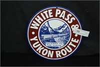 12" White Pass Yukon Route Metal Sign