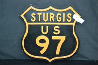 16" x 17" Sturgis US 97 Metal Sign