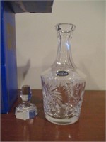 Czechoslovakia lead crystal decanter